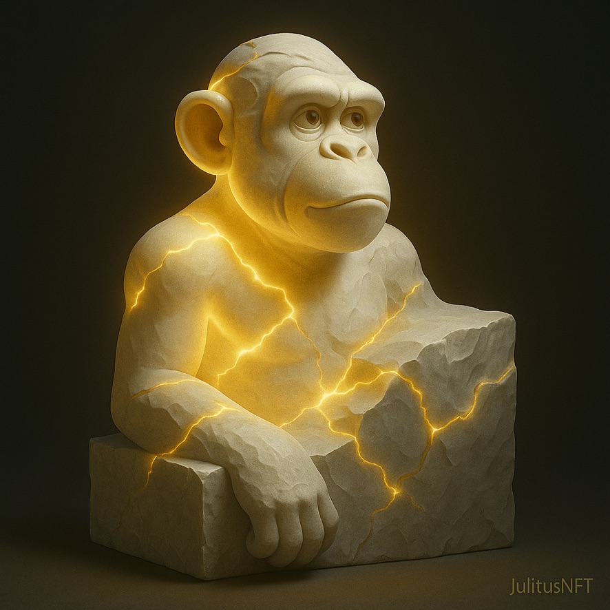 Cracked Gold Ape