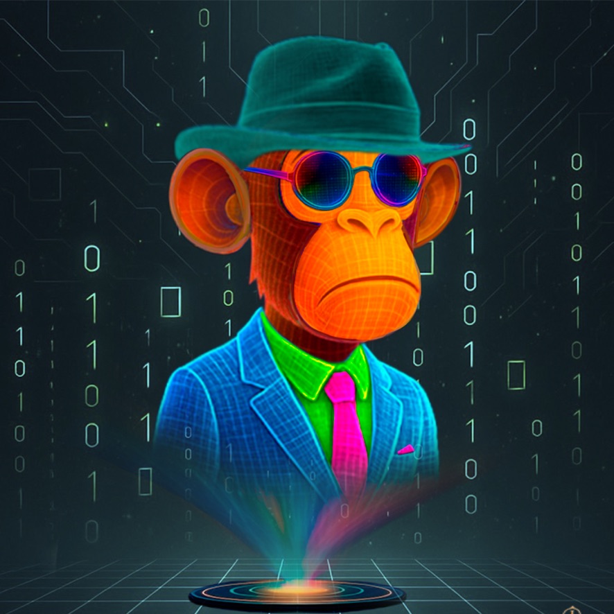 Neon Executive Ape